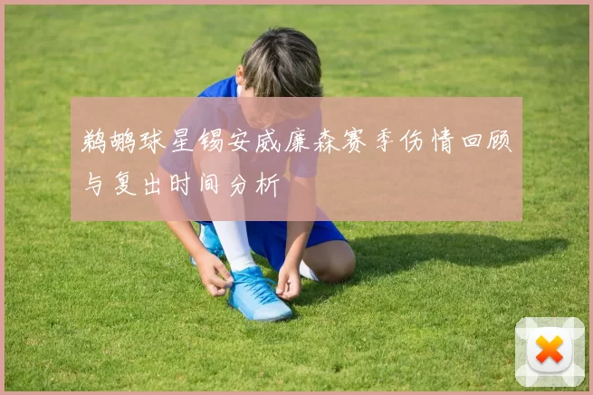 鹈鹕球星锡安威廉森赛季伤情回顾与复出时间分析